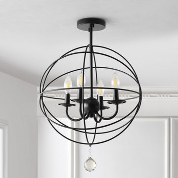 Alma 12" Metal LED Flush Mount - JONATHAN Y